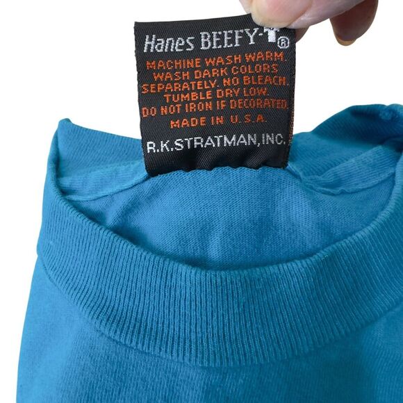 1992 Harley Davidson Beach Rally T-Shirt 2-Sided Carolina HD Motorcycle Tee Sz M - Picture 4 of 7